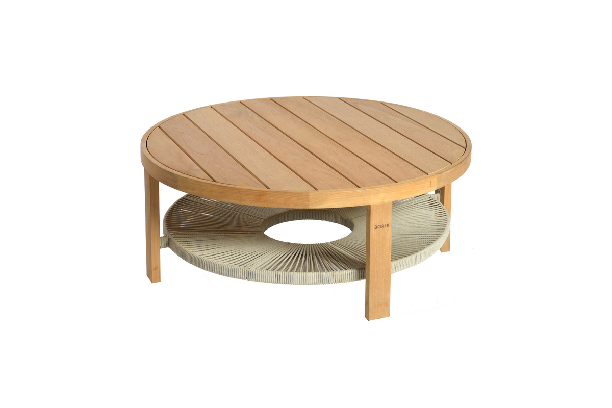 Chepri | Niedriger Couchtisch | Ø100x38 | Teak