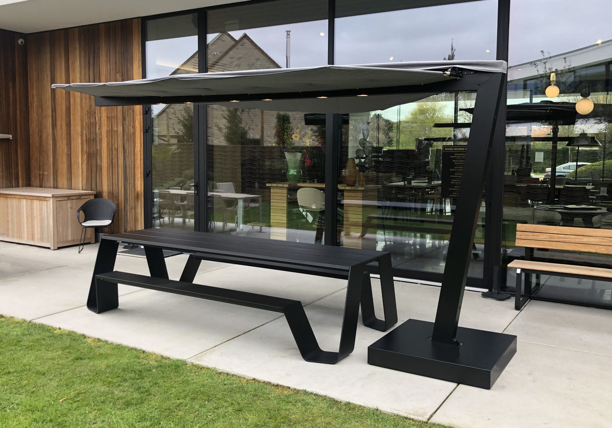 Heatsail LEAF | Automatische design parasol met verwarming