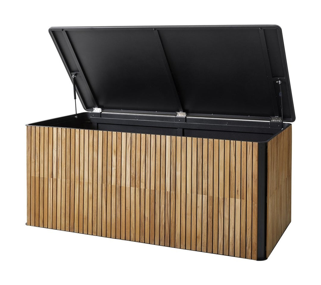 Cane-line opbergbox Large met geopend deksel