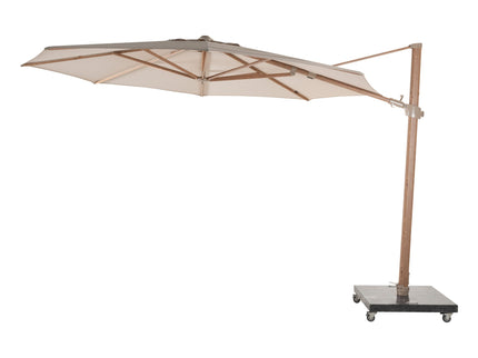 Siesta ø350 cm parasol premium | incl 125 kg voet met wielen
