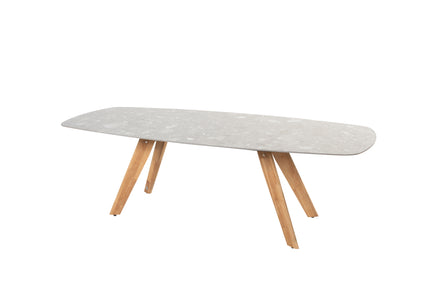 Montana tafel 240 x 100 cm | Terrazzo keramiek tafelblad