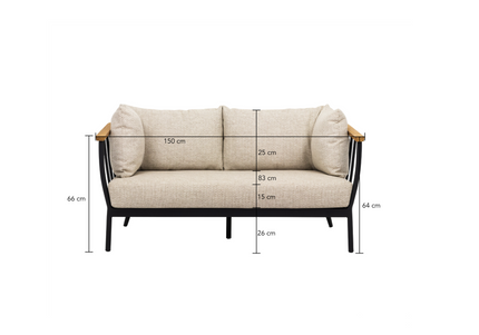 Apple Bee tuinmeubelen Apple Bee | Condor | 2- zits Sofa |