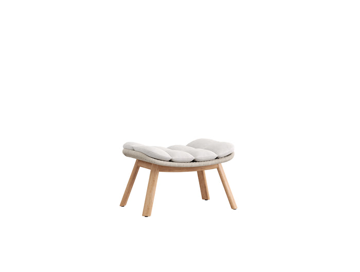Borek Barrel | voetenbank | Teak incl. kussen |