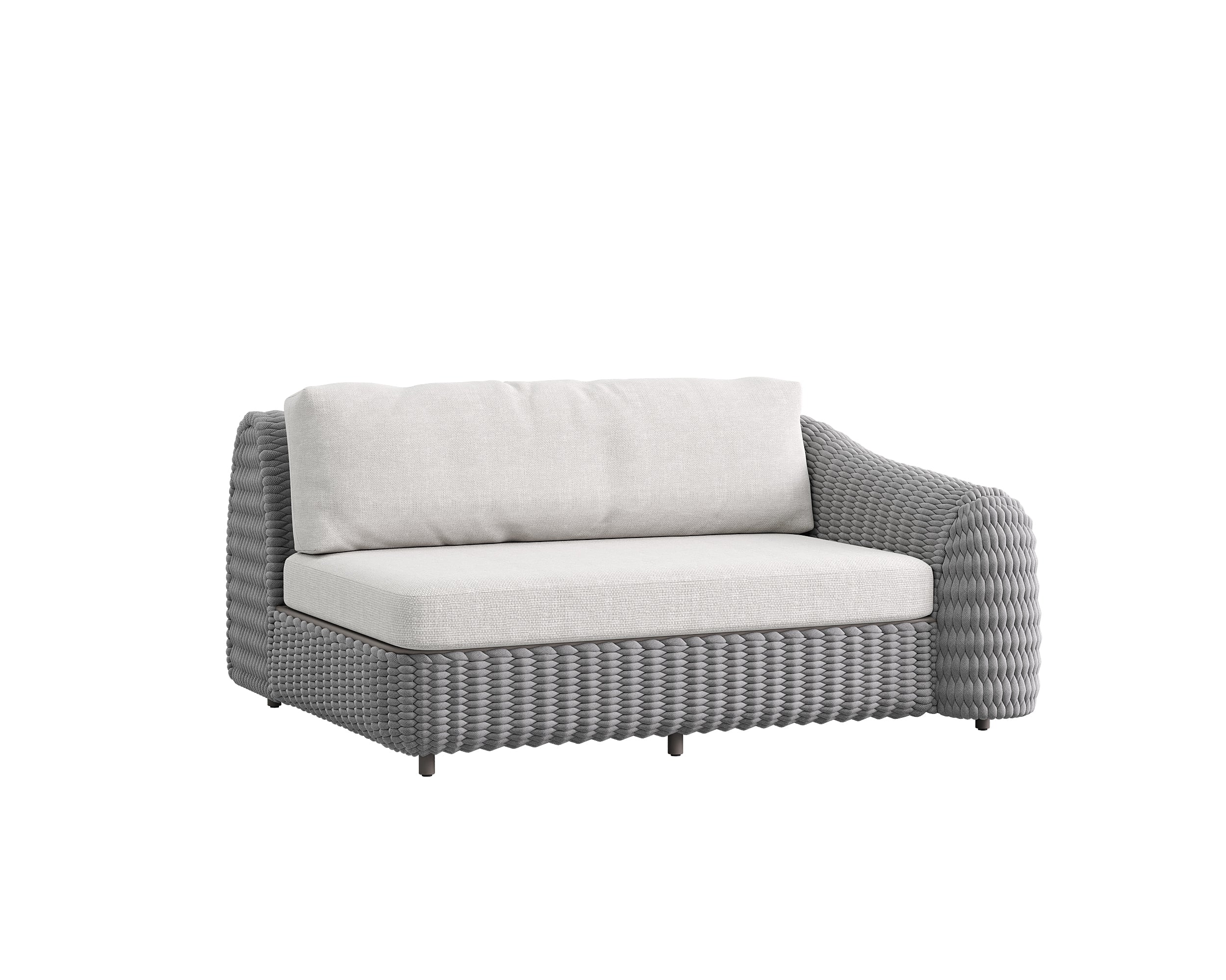 Deauville loveseat links slate