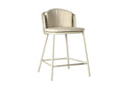 Aluminium chalk | belt white-taupe kussen