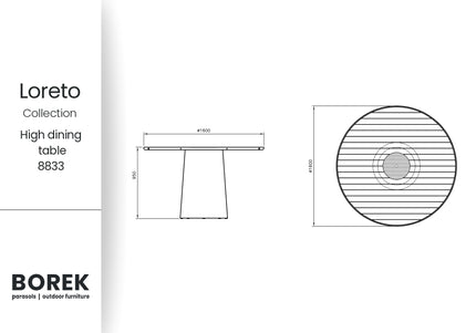 Borek Borek | Loreto | High Dining Table |