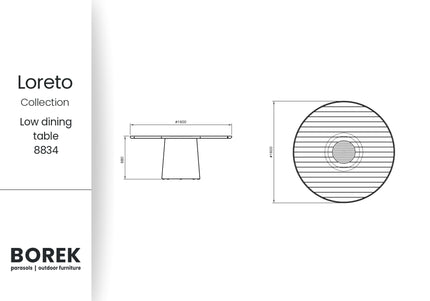 Borek Borek | Loreto | Low Dining Table |