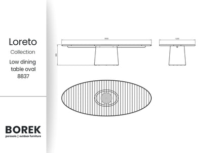 Borek Borek | Loreto | Low Dining Table |