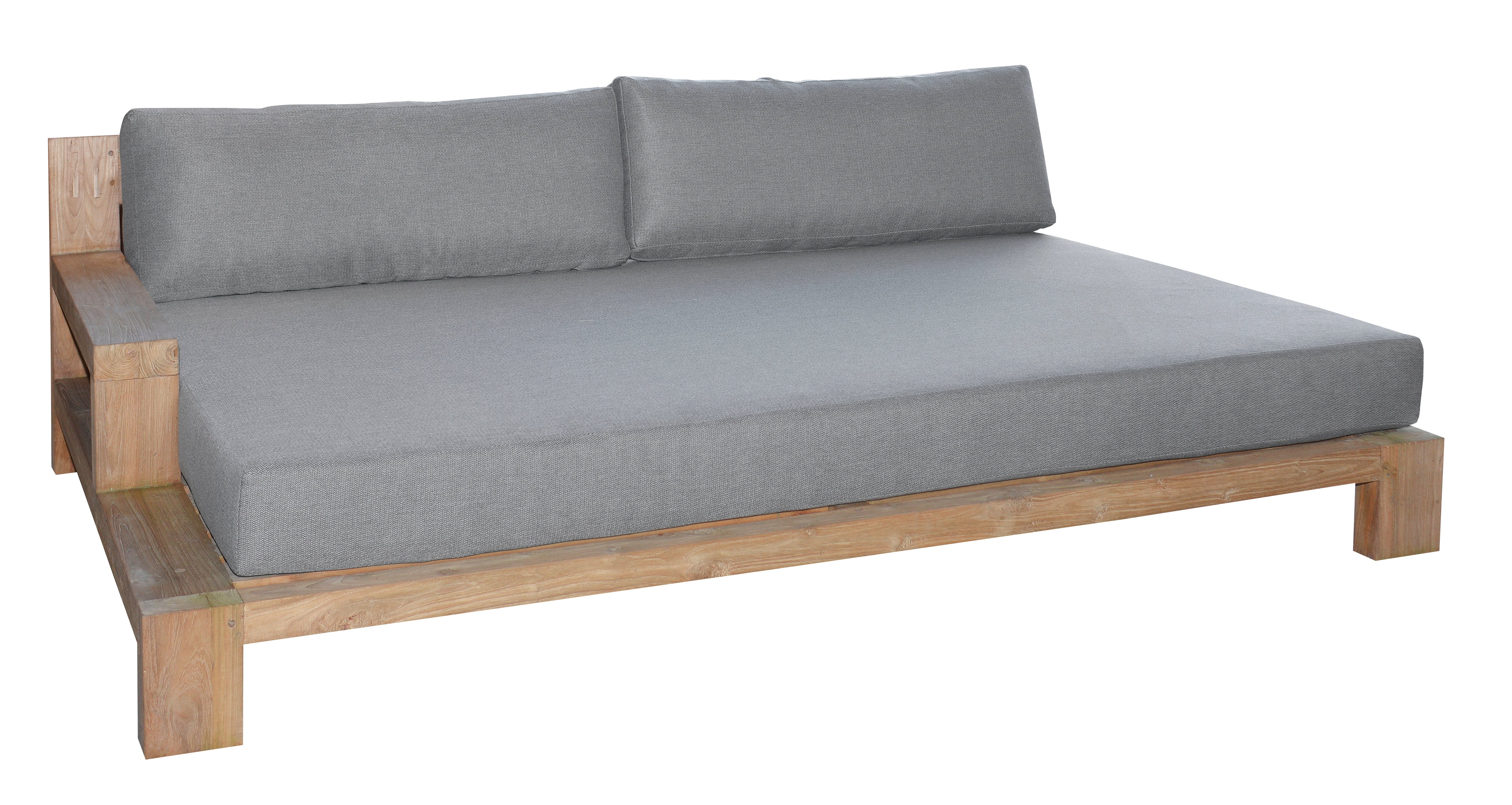 Cadiz daybed links teak / Prato | Basalt