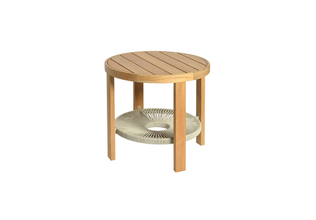 Borek Chepri | Bijzettafel | Ø60x56 | Teak