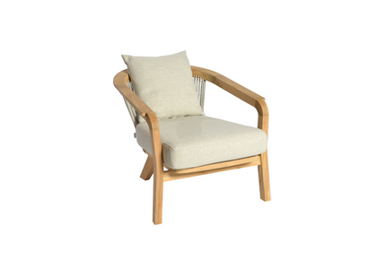 Borek Chepri | Lage Lounge Stoel | Teak