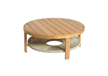 Borek Chepri | Lage Salontafel | Ø100x38 | Teak