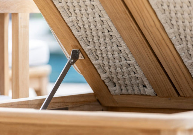 Borek Horizon | Verstelbaar Ligbed | Teak