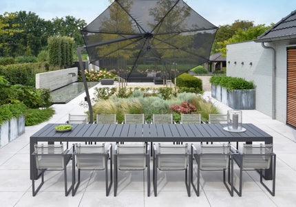 Borek Ischia | Parasol | Grafiet Aluminium |