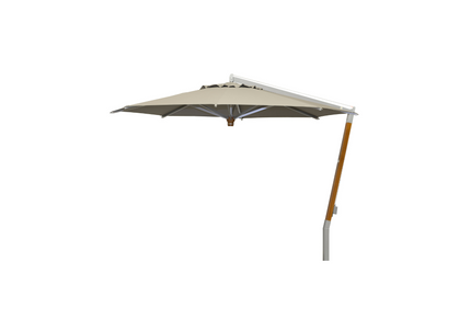 Borek Ischia | Parasol | Teak | Zilver Aluminium