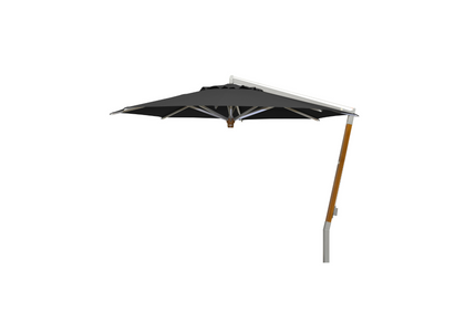 Borek Ischia | Parasol | Teak | Zilver Aluminium