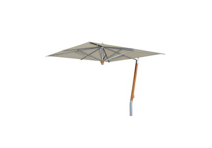 Borek Ischia | Parasol | Teak | Zilver Aluminium
