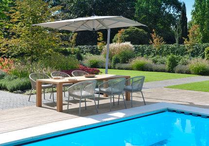 Borek Ischia | Parasol | Zilver aluminium