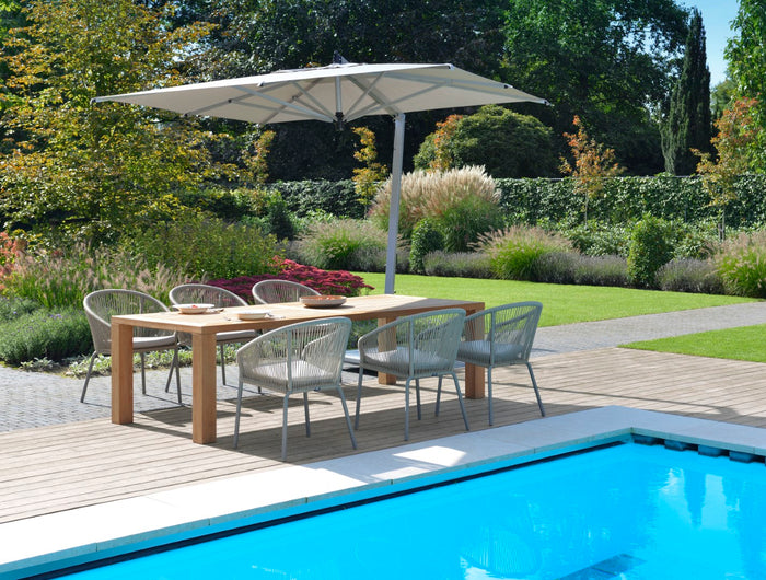 Borek Ischia | Parasol | Zilver aluminium