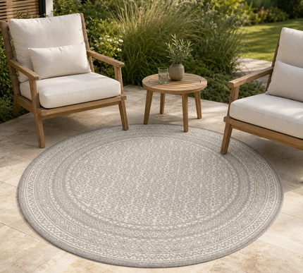 Brafab Brafab Tonar Buiten Vloerkleed Beige Ø200 cm