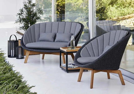 Cane-Line tuinmeubelen Peacock loungestoel | incl kussen