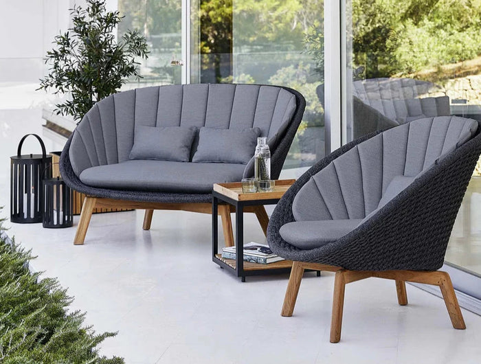 Cane-Line tuinmeubelen Peacock loungestoel | incl kussen