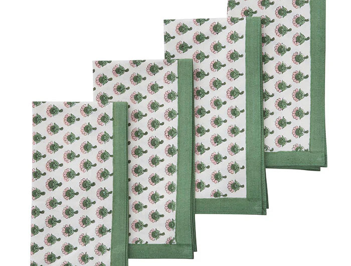 Dutch Garden Napkin 45 x 45 cm | Asha Melon | per 4