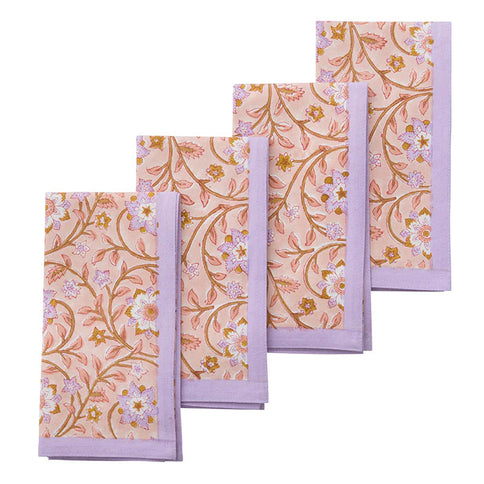 Dutch Garden Napkin 45 x 45 cm | Roja Coral | per 4