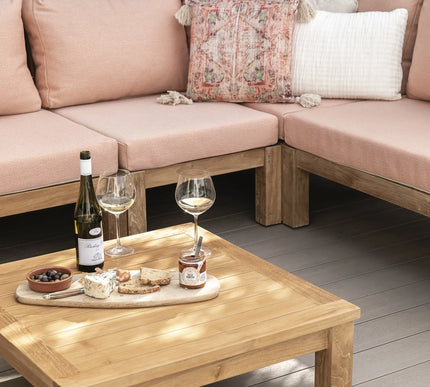 Garden Teak tuinmeubelen St. Tropez salontafel | 2 varianten