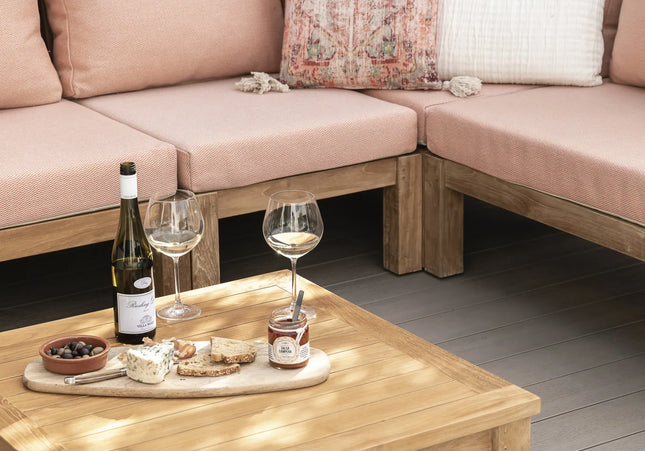 Garden Teak tuinmeubelen St. Tropez salontafel | 2 varianten