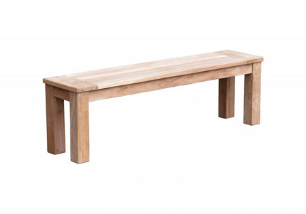 Garden Teak tuinmeubelen Tuinbank James (zonder rug)