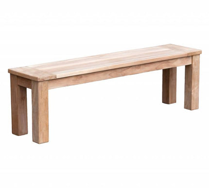 Garden Teak tuinmeubelen Tuinbank James (zonder rug)