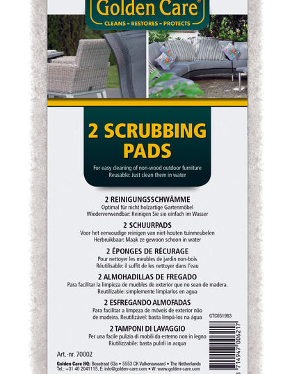 Golden Care Golden Care scrubbing pads per 2