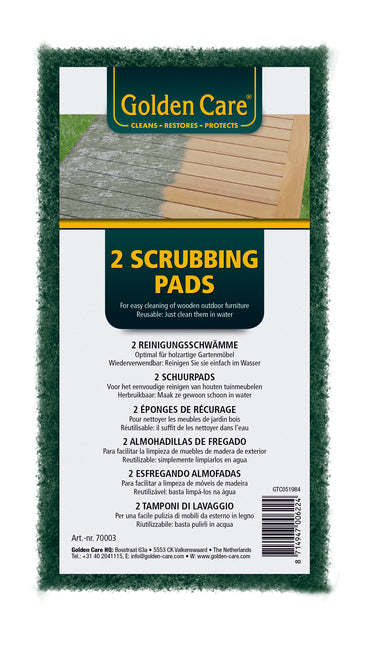 Golden Care Golden Care scrubbing pads per 2