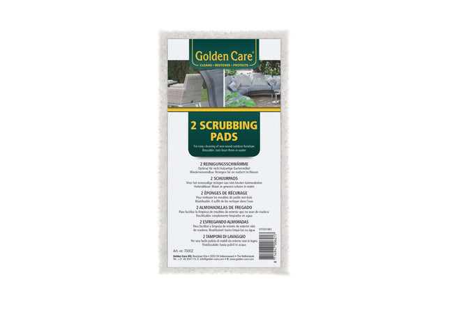 Golden Care Golden Care scrubbing pads per 2