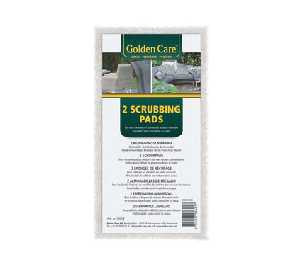Golden Care Green Scrub Pads – 2 stuks