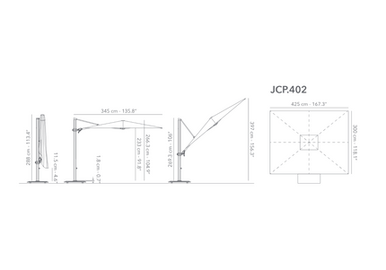 Jardinico Jardinico | Parasol | JCP.4 Serie | 425x300