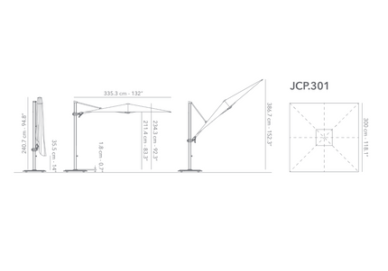 Jardinico Jardinico | Parasols | JCP.3 Serie | 300x300