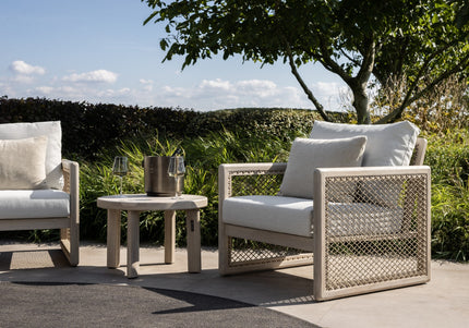 Max & Luuk Brain | Lage Lounge Stoel | Aged Teak