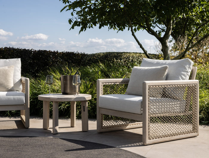 Max & Luuk Brain | Lage Lounge Stoel | Aged Teak