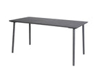 George tafel 160x80x75cm. alu antraciet