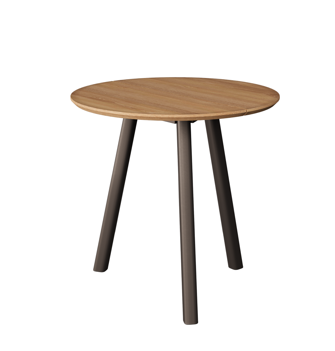 Brons | Teak / Ø80cm