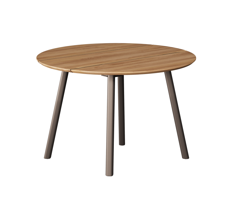 Brons | Teak / Ø120cm