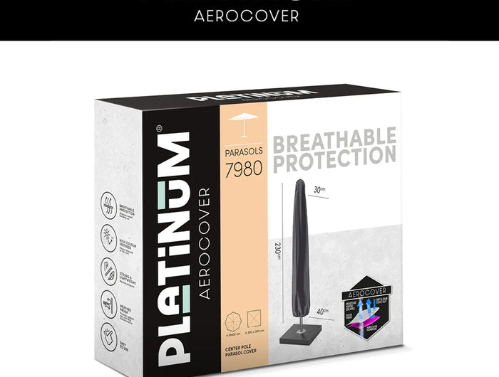 Platinum Platinum | AeroCovers | Center Pole Parasols |
