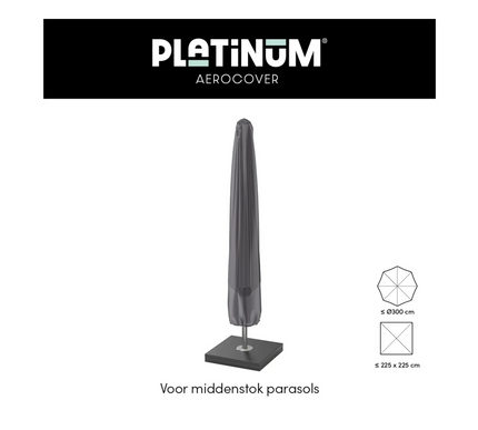 Platinum Platinum | AeroCovers | Center Pole Parasols |
