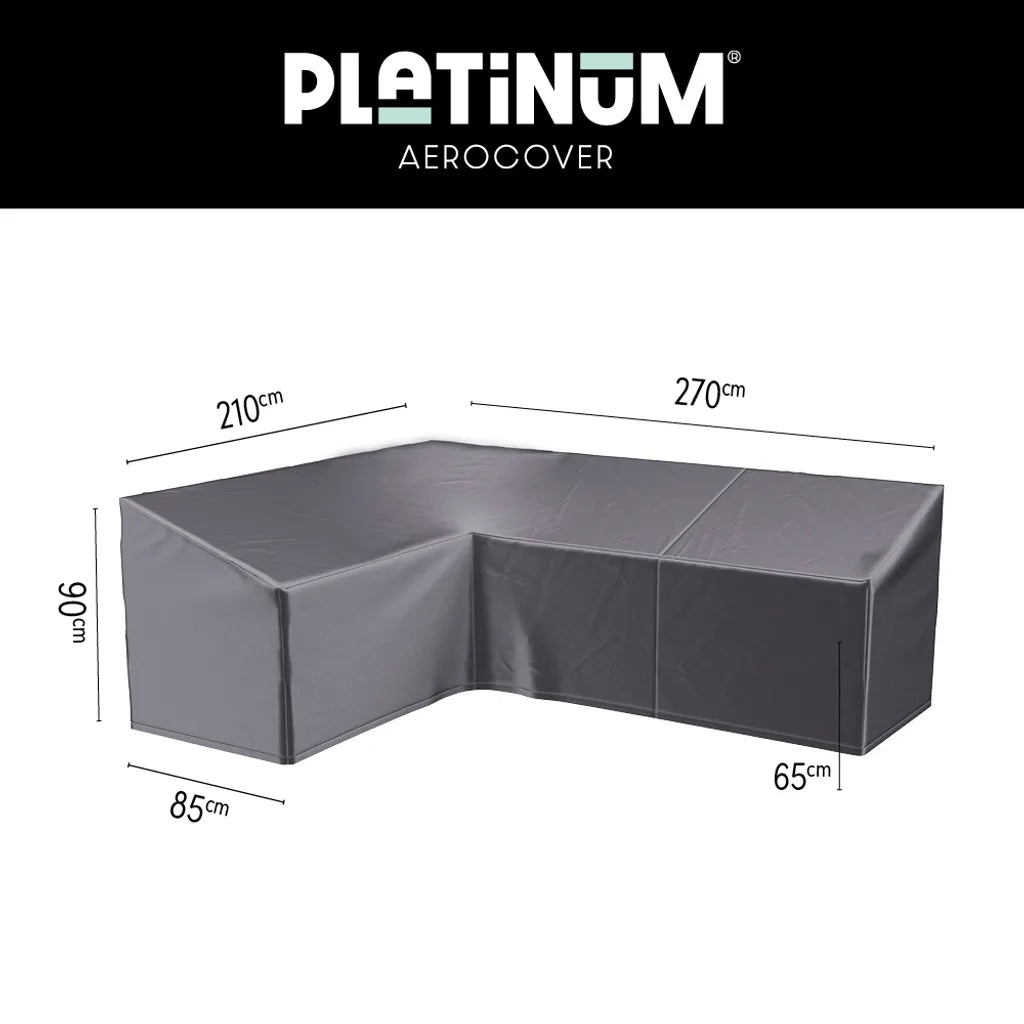 Lounge cover L left 270x210x85xH65/90 HB  (7990)