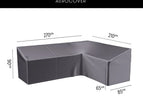 Lounge cover L Right 270x210x85xH65/90 HB  (7991)