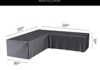 Lounge cover L 220x220x90xH70  (7944)