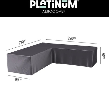 Platinum Platinum | AeroCovers | L-shape Lounge | Low backrest-90° corner