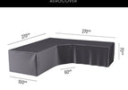 Lounge cover L/Trapeze 270x270x100xH70 (7951)